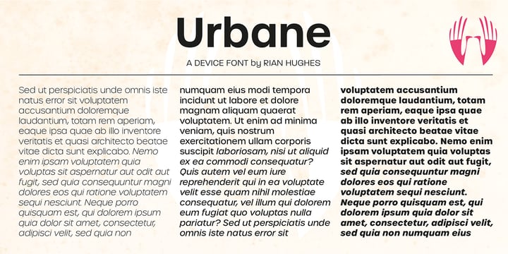 Urbane Font Poster 11