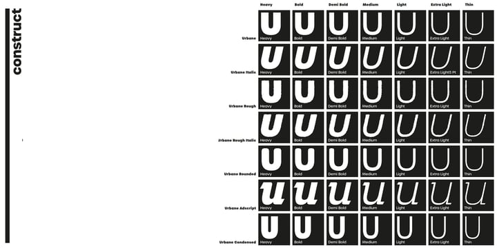 Urbane Font Poster 8