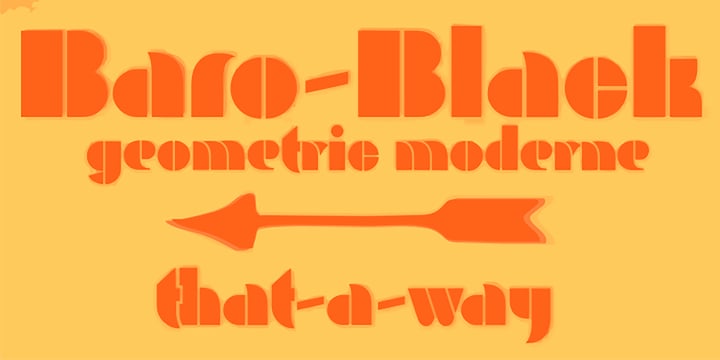 Baro B Font Poster 6