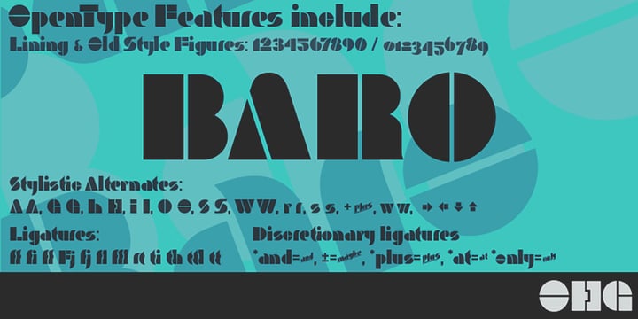 Baro B Font Poster 3