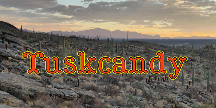 Tuskcandy Font Poster 1