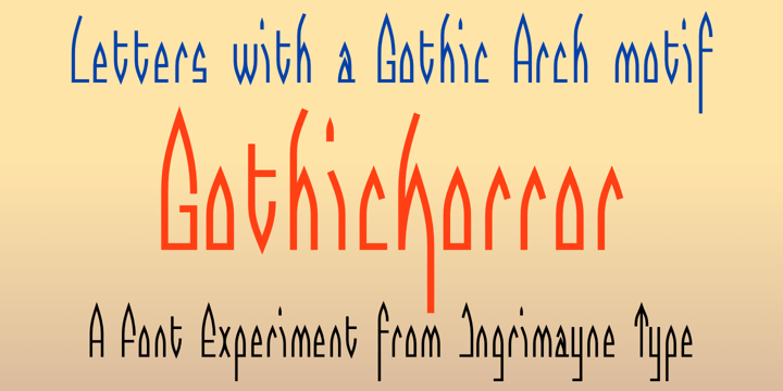 GothicHorror Font Poster 2