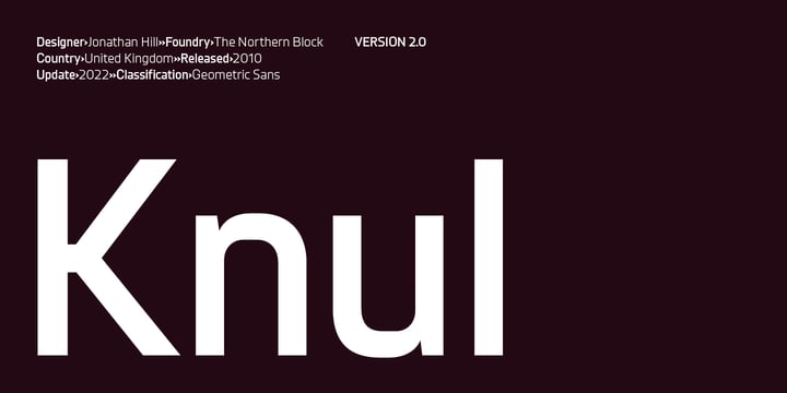 Knul Font Poster 1