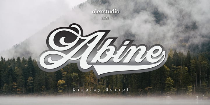 Abine Font Poster 1
