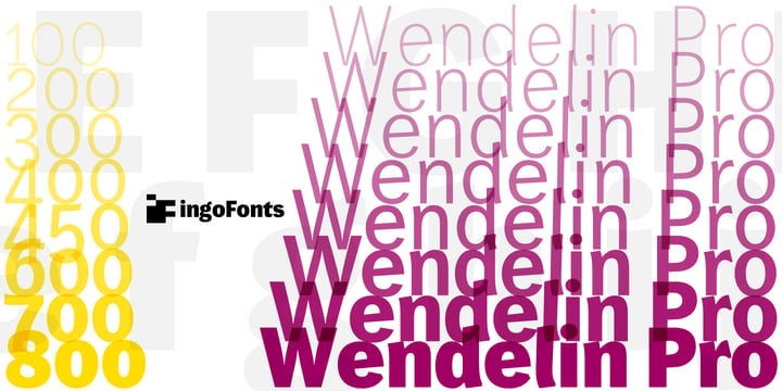 Wendelin Pro Font Poster 2