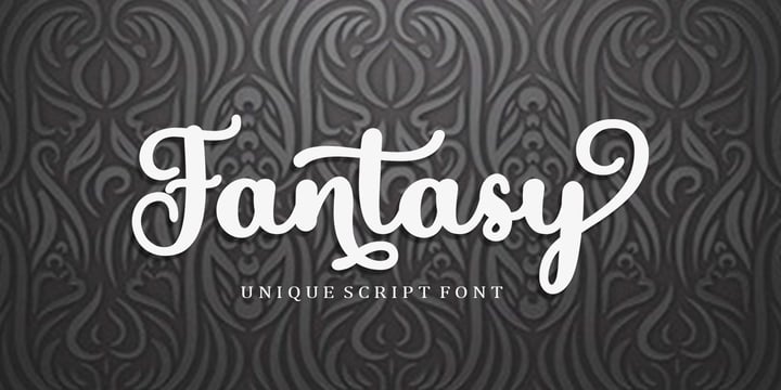Fantasy Script Font Poster 1