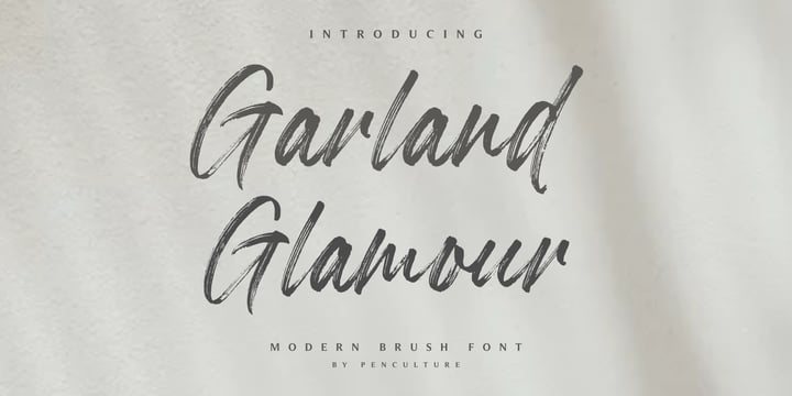 Garland Glamour Font Poster 1