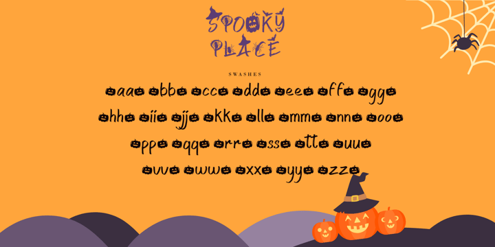Spooky Place Font Poster 10