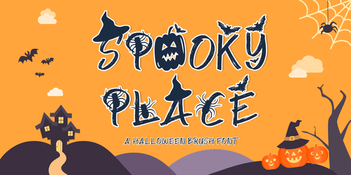 Spooky Place Font Poster 1
