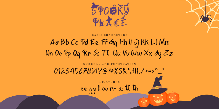 Spooky Place Font Poster 9