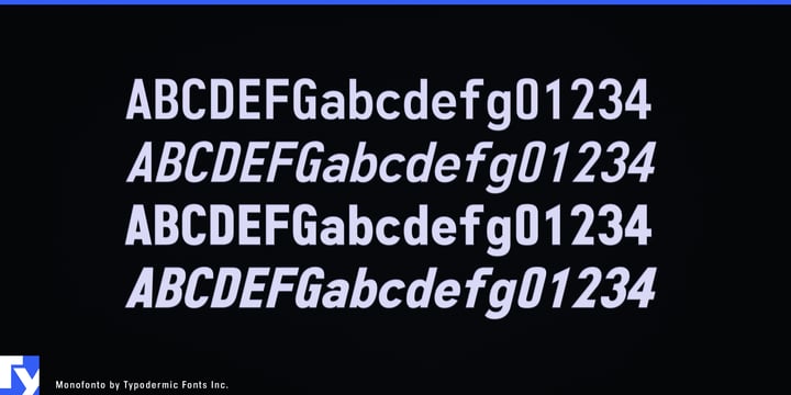Monofonto Font Poster 2