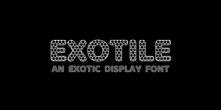 [ymh] Download Exotile font by Sylvain Zimmer