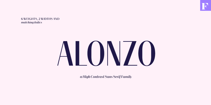 Alonzo Font Poster 1