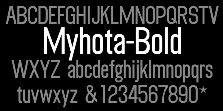 Myhota Font Poster 9