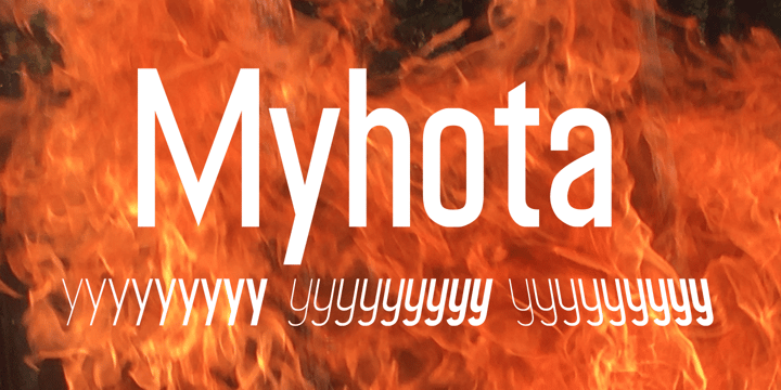 Myhota Font Poster 1