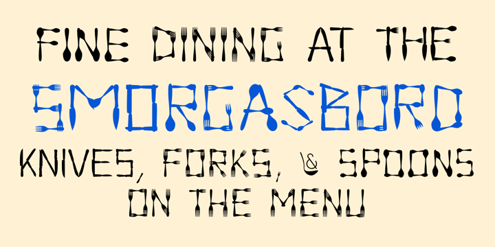 Dinner Font Poster 3