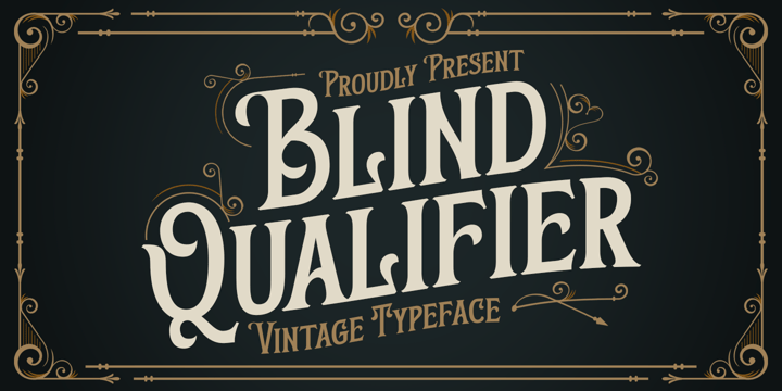 Blind Qualifier Font Poster 1