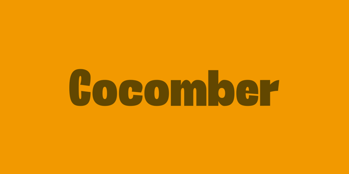 Cocomber Font Poster 1