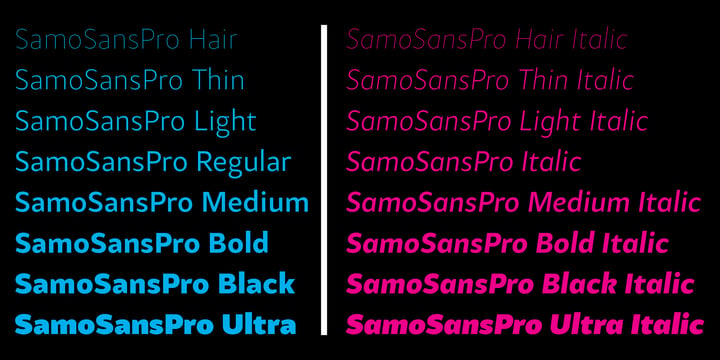 Samo Sans Pro Font Poster 4