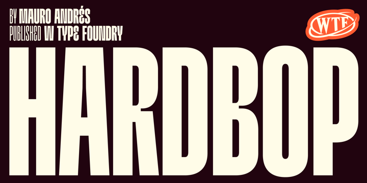 Hardbop Font Poster 1