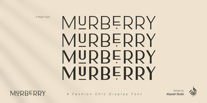 Al Murberry Font Poster 7
