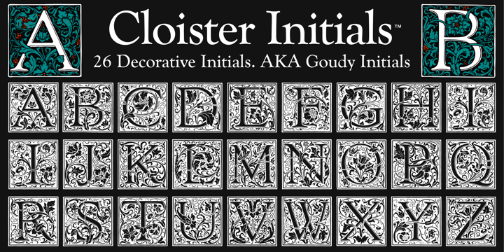 Cloister Initials Font Poster 1
