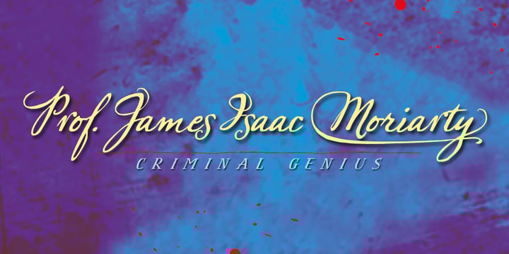 Sherlock Script Font Poster 7