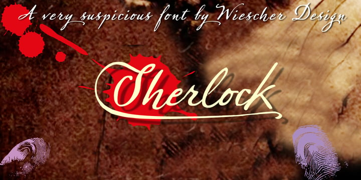 Sherlock Script Font Poster 1
