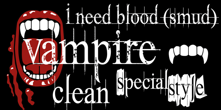 Vampire Font Poster 3