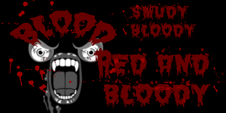 Blood Font Poster 2