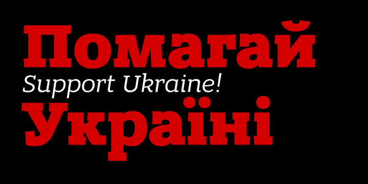Bandera Cyrillic Font Poster 4