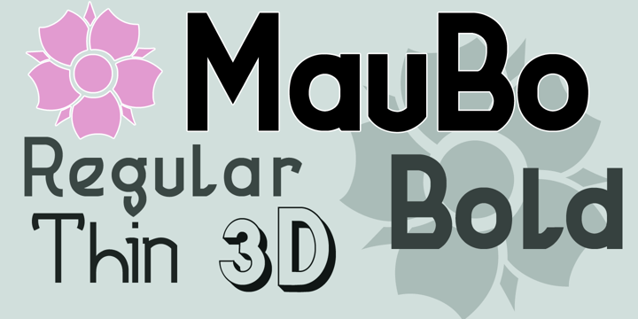 MauBo Font Poster 2
