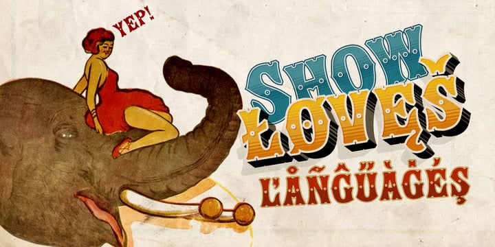 Show Font Poster 7