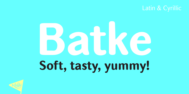 Batke Font Poster 1