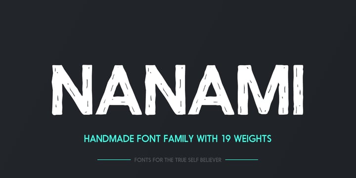 Nanami Handmade Font Poster 1