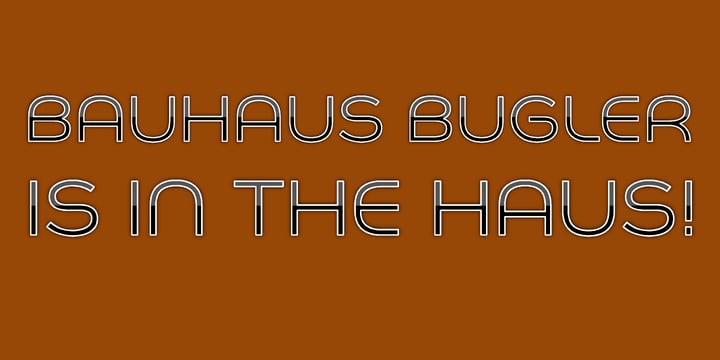 Bauhaus Bugler Font Poster 5