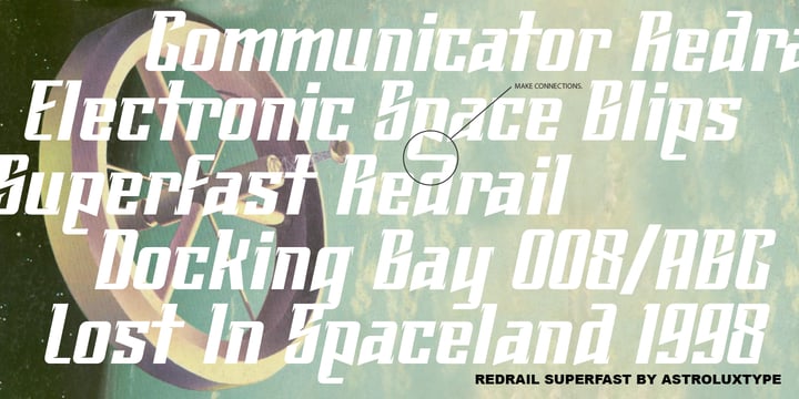 Redrail Superfast Font Poster 1