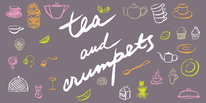 Tea And Crumpets Font Poster 1