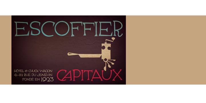 Escoffier Capitaux Font Poster 1