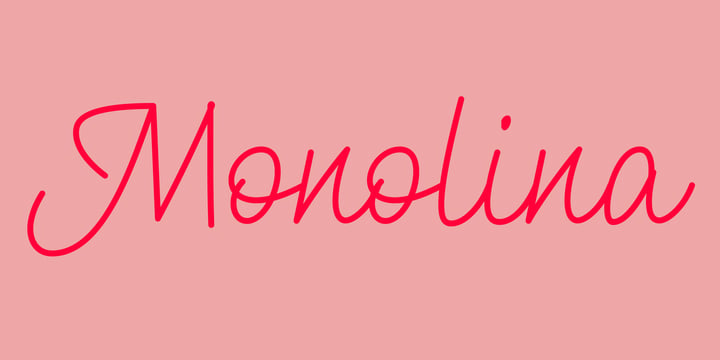 Monolina Font Poster 1