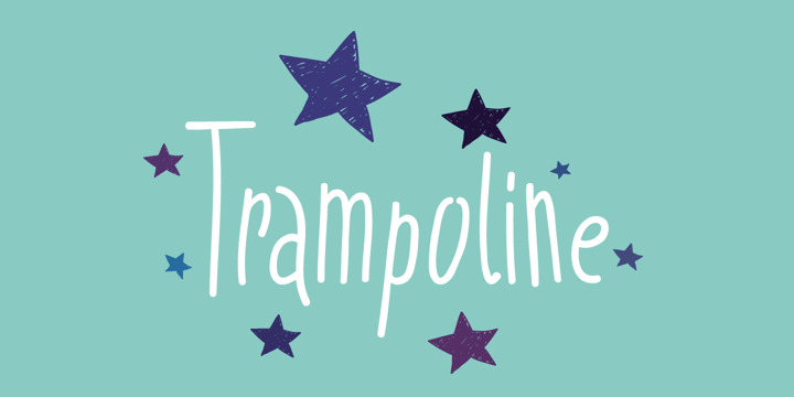 Trampoline Font Poster 1
