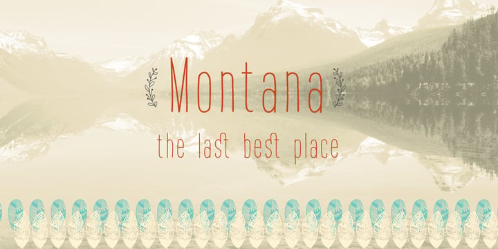Montana Font Poster 2