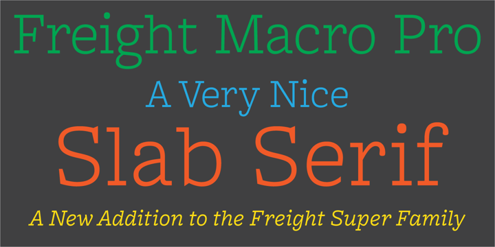 Freight Macro Pro Font Poster 2