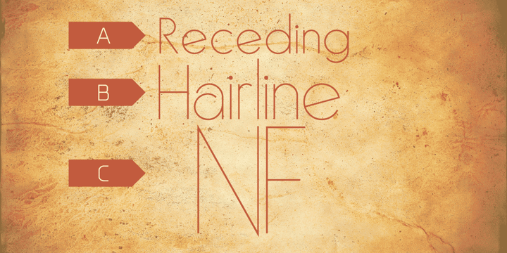 Receding Hairline NF Font Poster 1