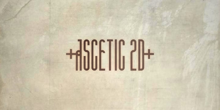 Ascetic 2D Font Poster 1