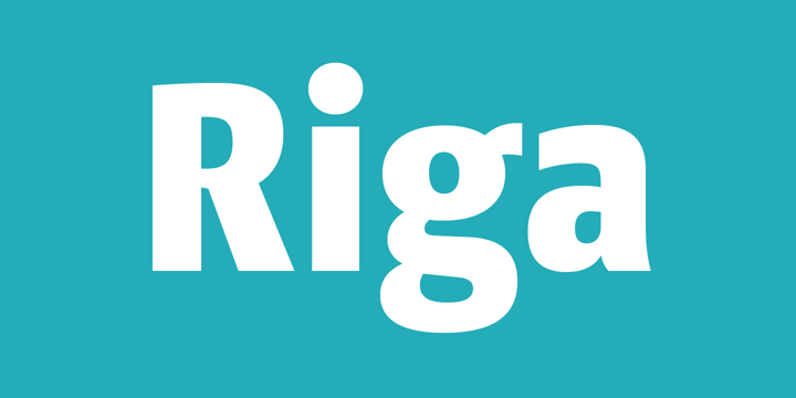 Riga Font Poster 1