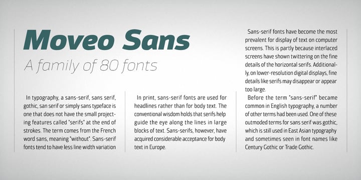 Moveo Sans Font Poster 6