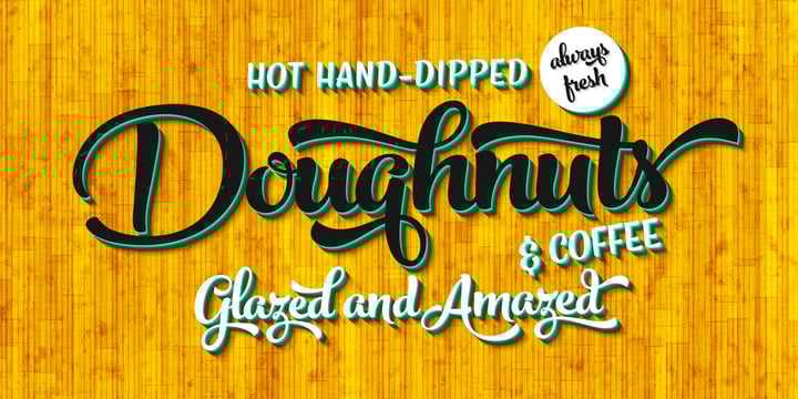 Peaches And Cream Font Poster 8
