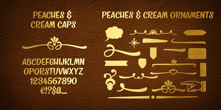 Peaches And Cream Font Poster 9