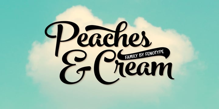 Peaches And Cream Font Poster 1
